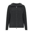 thumbnail image 4 of YueHuiYing Womens Long Sleeve Zip Up Sweaters Lightweight Fall Fashion Sweater Jacket Knitted Fall Winter Clothes, 4 of 8
