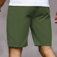 thumbnail image 4 of ZCFZJW Mens Elastic Waist Cargo Shorts Trendy Athletic Workout Short Pants Lightweight Regular Fit Summer Casual Drawstring Bermuda Shorts with Pockets Army Green M, 4 of 6