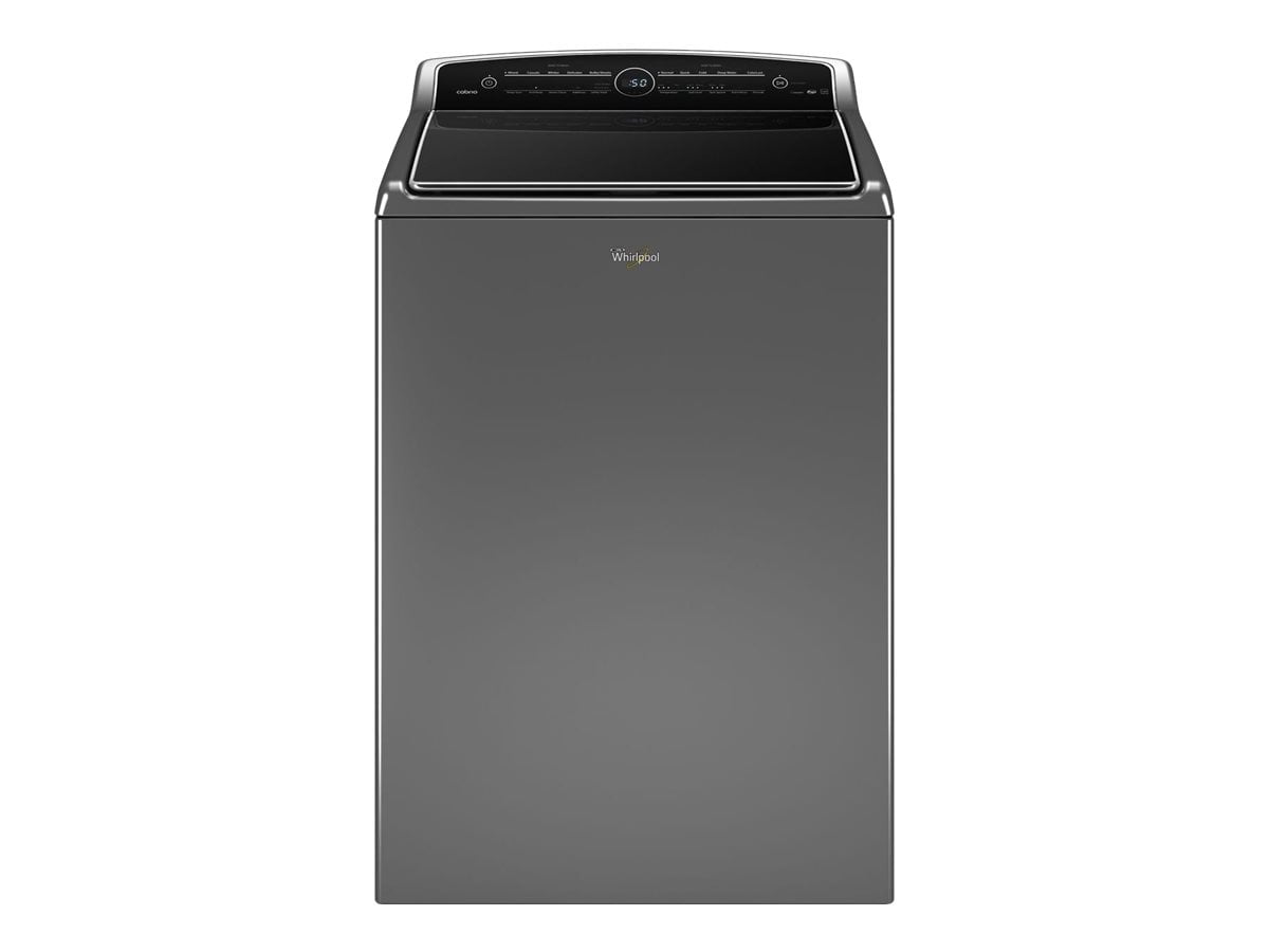 Whirlpool Cabrio WTW8500DC - Washing machine - freestanding - width: 28 in - depth: 28 in - height: 43 in - top loading - 5.3 cu. ft - chrome shadow