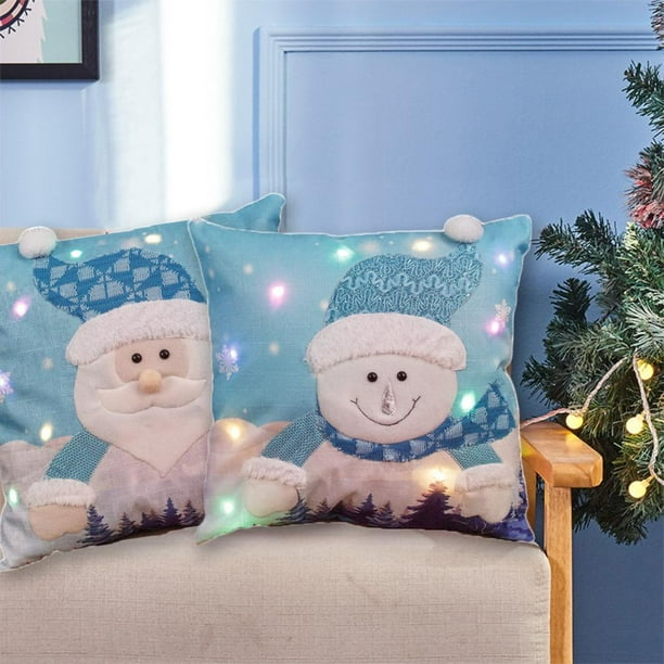 Led light up christmas pillows hotsell