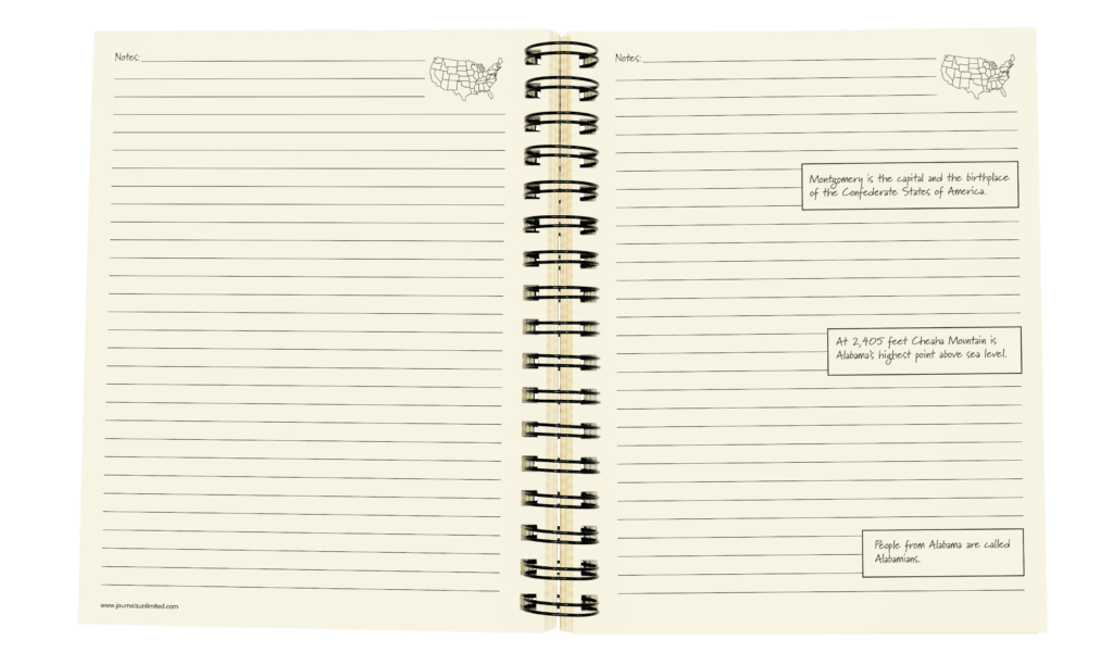 Journals Unlimited JU-60 Lets Go See All 50 - Visiting The 50 States Journal Book
