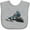 AC-Heather Grey, variant on Inktastic Snowmobile Ideas Boys or Girls Baby Bib
