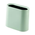 thumbnail image 3 of Esquirla Slim Trash Can Dustbin Garbage Can Rubbish Bin Waste Basket Simple Wastebasket Narrow Garbage Bin for Bedroom Kitchen Toilet Green, 3 of 8