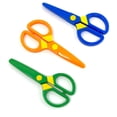 thumbnail image 1 of Juego de tijeras de plástico seguro para niños, tijeras de entrenamiento para niños pequeños, tijeras de entrenamiento preescolar y suministros de arte para niños (3 piezas) Ormromra WRQX-192, 1 of 7