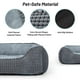 thumbnail image 2 of Cama para perros MIXJOY rectangular lavable para perros pequeños y medianos, color gris, 2 of 6