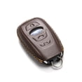 thumbnail image 3 of Vitodeco Leather key fob cover compatible for Subaru Forester, Impreza, Outback, WRX, BRZ, XV Crosstrek, Ascent 2014 - 2025 (4-Button, Brown), 3 of 5