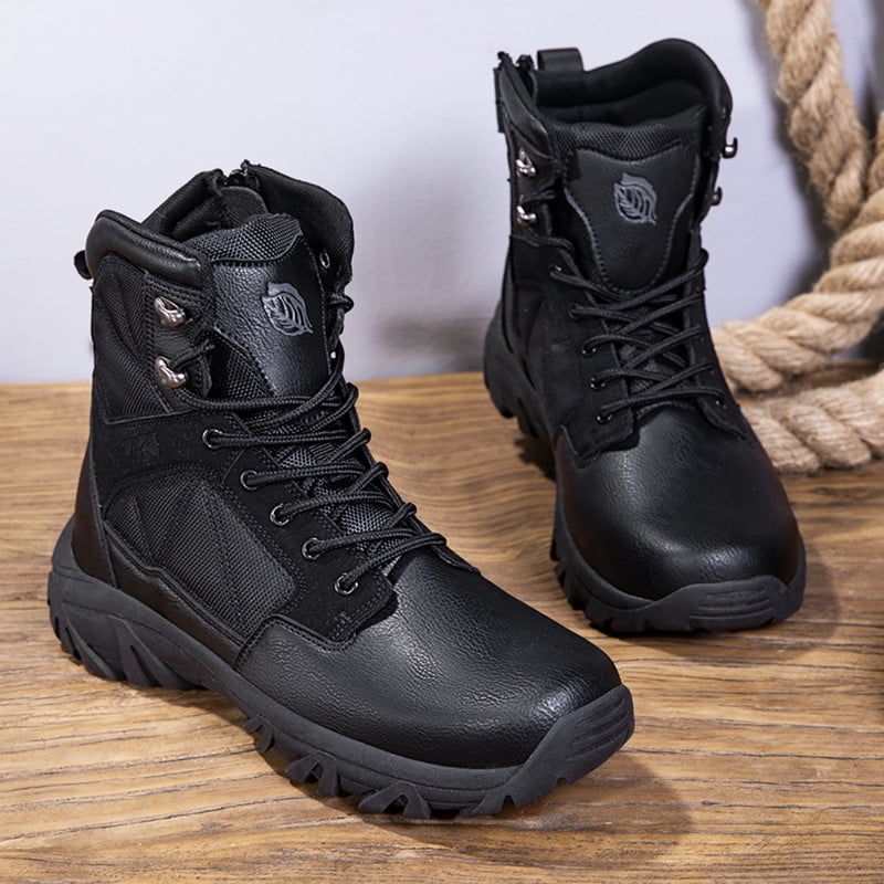 Stepedia Men's Ankle High Waterproof Hiking Boots Outdoor Lightweight Work Boots