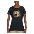 thumbnail image 3 of Softball Mom Animal Print Girl Sports Womens Graphic T-Shirt, Black, Large, 3 of 5