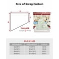 thumbnail image 6 of Chef Swag Valances for Windows, Red Fruit Cake Hat Kitchen Gourmet Vintage Rod Pocket Sheer Valances for Small Windows, Swag Toppers Light Filtering for Kitchen Living Room 2 Panels 28''x36'', 6 of 6