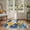 Blue-3' x 5' (Rectangular), variant on 2.5'x8' Indoor Outdoor Runner Rug For Hallway  Washable Waterproof Bedside Rugs Non-slip Floral Mat Carpet Patio Living Room Bedroom Balcony Kitchen Deck Porch Navy Blue