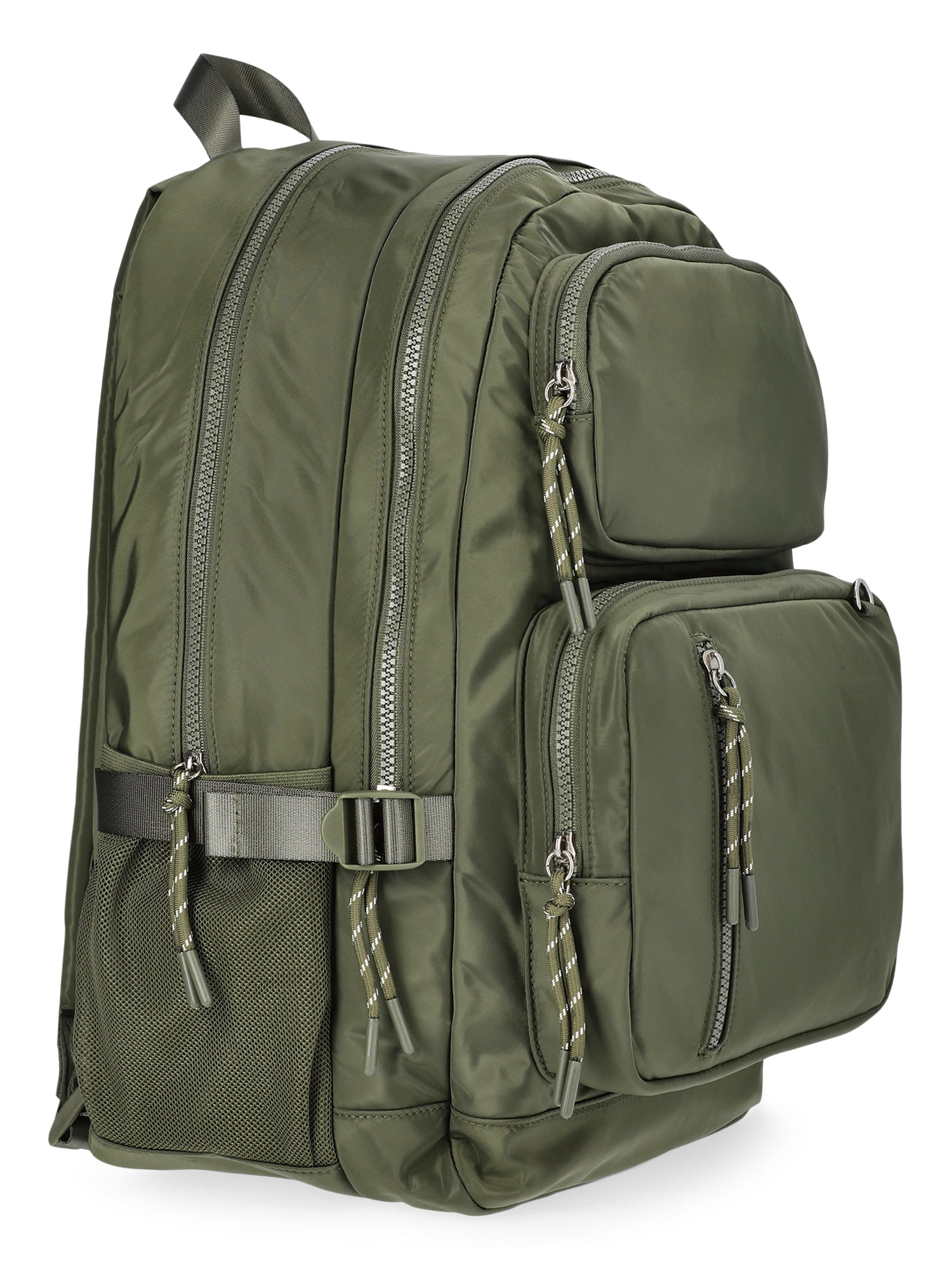 No Boundaries Women's 17.5" Multi Pocket Backpack, Olive