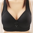 thumbnail image 3 of Gyexs Women's Lightweight Adjustable Wireless Bra Double Layer Breathable Comfort Fit Seamless Bras for Women, Black, Size 40, 3 of 3