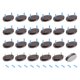 thumbnail image 1 of Uxcell 24Pcs almohadillas de fieltro con clavo, almohadillas de fieltro ovaladas deslizadores para muebles protectores de piso para muebles de madera mesa sofá pata de silla (25mm, marrón), 1 of 5