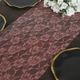 thumbnail image 3 of BalsaCircle 12x108 in Dusty Rose Rose Floral Lace Table Runner Wedding Party Events Reception Home Decorations Supplies, 3 of 8
