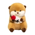 thumbnail image 3 of Muñeco de de peluche con sofá rosa para sala de estar, figura de suave y bonita para niños, regalos de cumpleaños, niñas y niños, 3 of 9