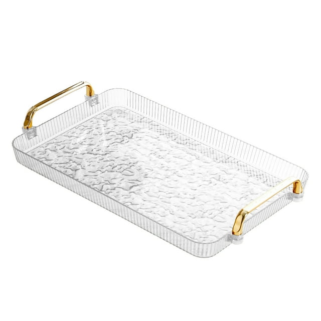 Living Room Decor,High Color Water Cup Tray Home Living Room Teacup Tea Tray Desktop Cup Storage Tray Feeling Dinner Fruit Plastic Serving Tray Platters,Home Decor Living Room