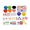 thumbnail image 2 of Juguete Montessori CUTICAT Bolas en Copas Juego de Clasificador Educativo, 2 of 8