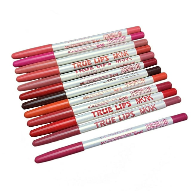 12PCS Waterproof Lip Liner Pencils Set MultiColor Long Lasting Lip Liner