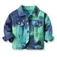 thumbnail image 5 of Esaierr Kids Boys Girls Jean Jacket Outwear for Toddler Baby ,9M-6Y Baby Denim Jacket Coats Colorful Tie-Dye Long Sleeve Jacket Toddler Jacket Top, 5 of 6