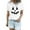 White, variant on Tshirts Halloween Women Women Casual Halloween Pumpkin Short Sleeve Tee Top T Shirt Women's Blouse (Black,M)