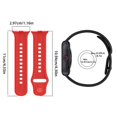 thumbnail image 3 of Silicona Deportes a prueba de sudor Solid Color Watch Band con ajuste conveniente y amplia compatibilidad Compatible con Smartwatch, 3 of 6