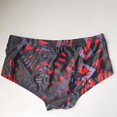 thumbnail image 5 of Men Swimwear Brazilian Traditional Cut Swimsuits Swim Bikini Surf Boxer Briefs Board Shorts Trunks Black and Red Sunga, 5 of 7