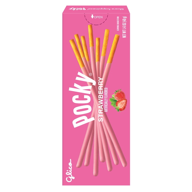 Free Shipping! Glico Pocky Strawberry Biscuit Sticks 1.41 oz