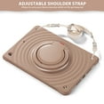 thumbnail image 4 of Rugged Kid Proof Case for iPad 9th/8th/7th Generation, Heavy Duty Protection Shockproof 360° Swivel Ring Stand Handle Case Cover with Shoulder Strap for iPad 10.2 2021/2020/2019, Latte, 4 of 21