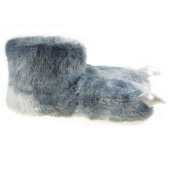 Pantuflas George Para Niño Talla 22-23 Diseño De Garra Gris