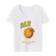 thumbnail image 1 of Camiseta para mujer, ropa de verano, ajuste Regular, recuerdo, camisetas simples de verano para deportes S, 1 of 7