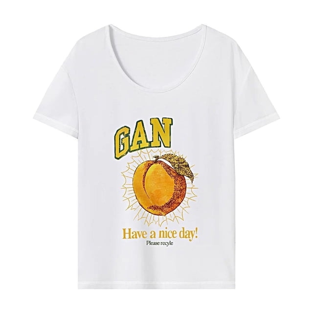 Camiseta de mujer moda de verano Tops de verano para deportes viajes Camping regalo de mujer XL