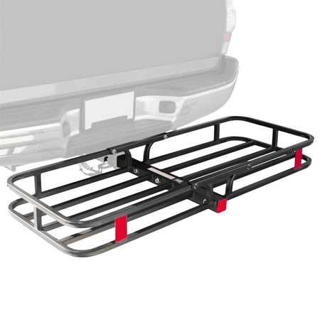 53" Hitched Mounted Steel Cargo Carrier Basket with a 500 lb. Capacity