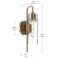 thumbnail image 6 of Kichler 55250BK Niccol 16" Tall Wall Sconce - Black, 6 of 7