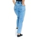 thumbnail image 4 of Pantalón Mom Jeans Mujer Fit Mezclilla Stretch Alto Con Resorte Stone gris 7 Incógnita 110096, 4 of 6