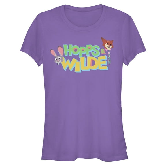 Juniors Zootopia 2 Judy Hopps and Nick Wilde Team T Shirt