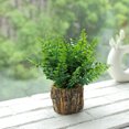 thumbnail image 2 of Fake Plant Plant Realistic: Wooden Pot Artificial Plant Desktop Plant Decoration, 2 of 3