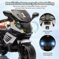thumbnail image 5 of 6V Kids Motorcycle with Training Wheels, Electric Ride-On Toy with Music & Headlight, Toddler Bike Gifts for Boys Girls Ages 3-6, 5 of 9