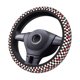 thumbnail image 2 of Balery Ladybugs Of Black And White Checkers Fundas elásticas antideslizantes para volante, funda protectora universal para hombre y mujer, 15 pulgadas, accesorios para coche., 2 of 6