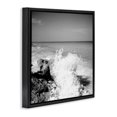 thumbnail image 3 of Stupell Industries Coastal Splashing Rough Waters Black Floating Frame Canvas Art, 18 x 18, by Susan Bryant, 3 of 8