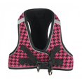 thumbnail image 1 of Hip Doggie HD-6EZHP-L Large EZ Reflective Houndstooth Harness - Pink, 1 of 1