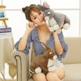 thumbnail image 4 of 28/38CM Realistic Cute 5 Colors Plush Rabbits Fur Lifelike Animal Easter Bunny Simulation Rabbit Toy Model Kids Birthday Gift, 4 of 5