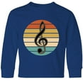 thumbnail image 3 of Inktastic Music Treble Clef Marching Band Long Sleeve Youth T-Shirt, 3 of 5