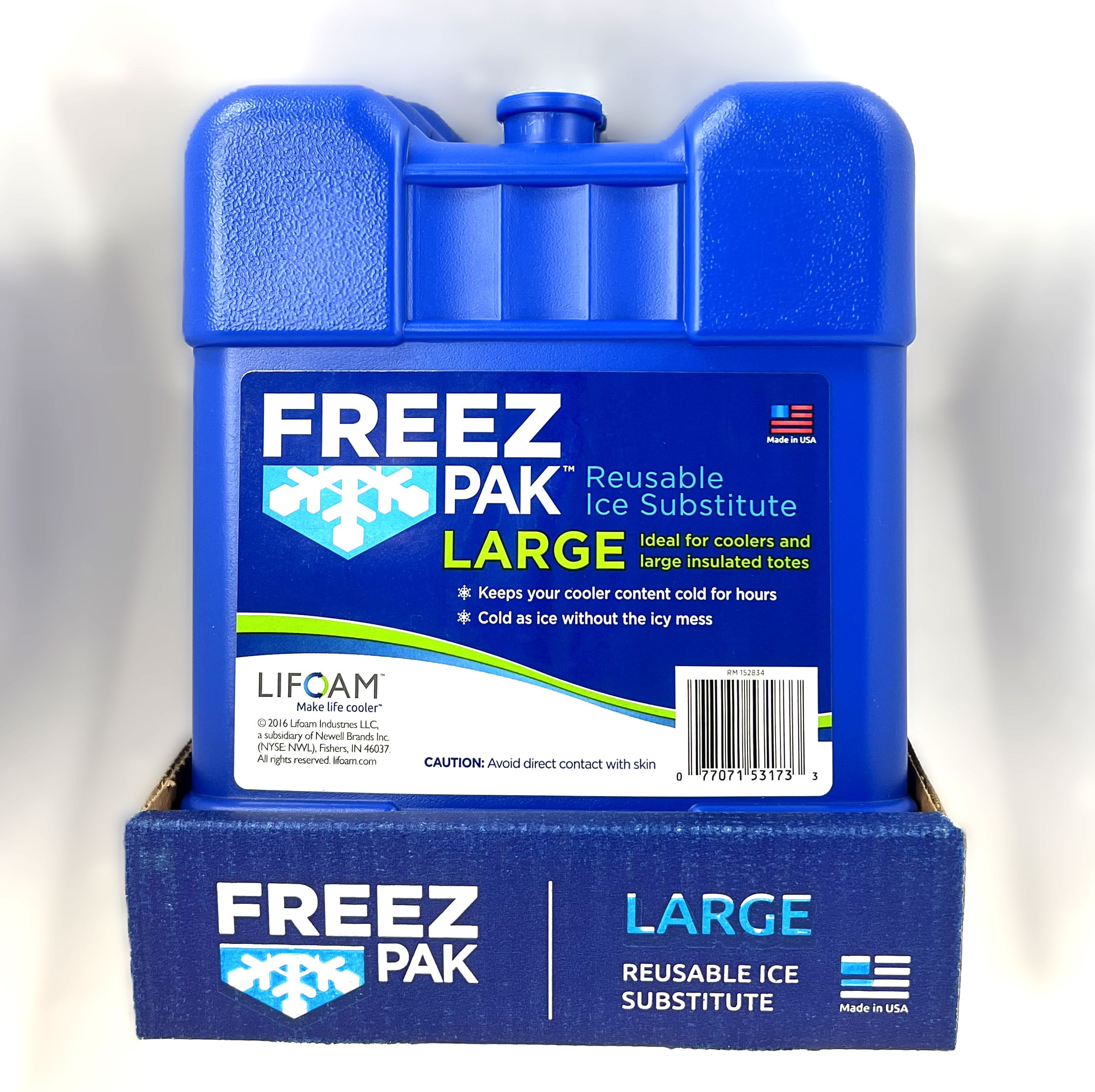 Short Reusable Ice Packs - 100% BPA-Free, Safe & Long Lasting Packs, 4 / Blue