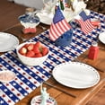 thumbnail image 4 of Furvclv America 4th of July Patriotic Memorial Day Linen Table Runners Independence Day Kitchen Dining Table Placemat for Indoor Outdoor Home Party Decoration, 4 of 8