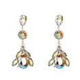 thumbnail image 1 of Vintage Crystals Pendant Earring All-match Long Tassel Statement Earring for Bride, 1 of 4