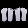 thumbnail image 2 of Calcetines invisibles para mujer Fernando 2 pares antideslizantes de corte bajo con cinco dedos, 2 of 8