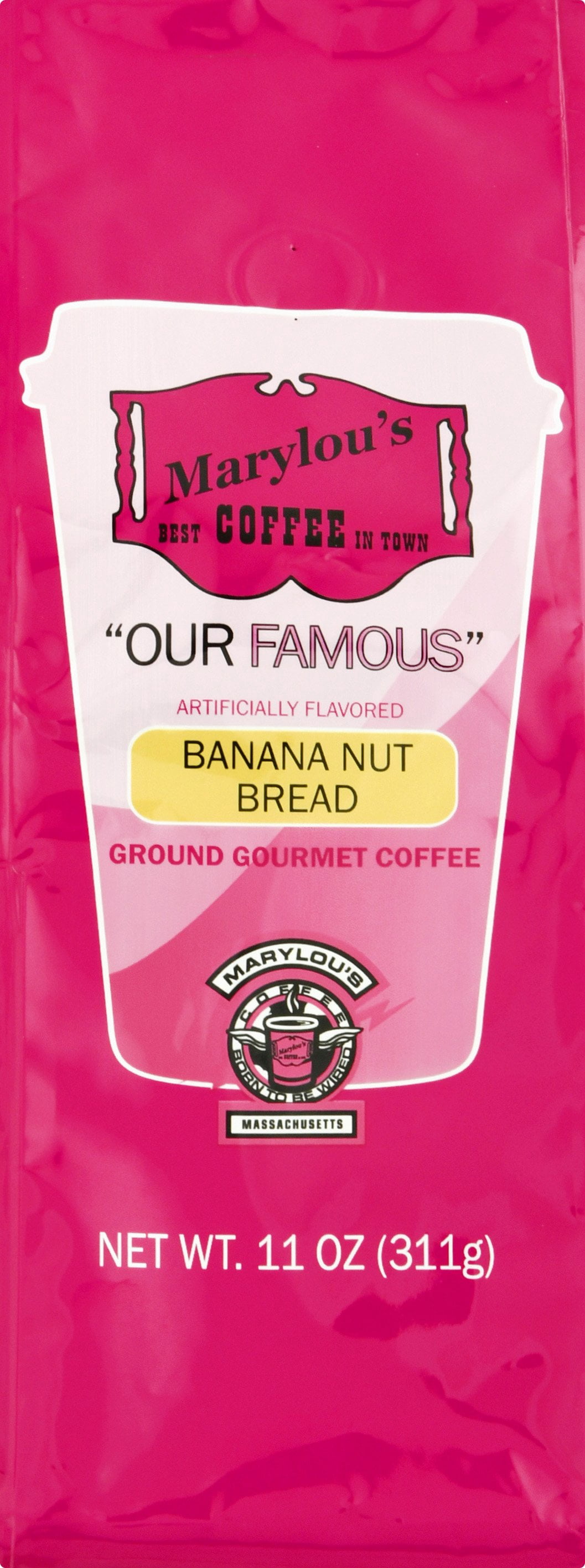 6/11 oz Marylou's Banana Nut Bread Ground Coffee