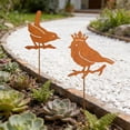 thumbnail image 5 of Outdoor Wrought Iron Flower Pot Decor – Garden Yard Courtyard Insert Silhouette for Natural, Elegant, Low-Maintenance Outdoor Space Enhancement brown, 5 of 6