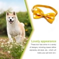 thumbnail image 3 of Collares para perros Methold Pajaritas Moda Accesorios para el cuidado de mascotas Decoraciones Push-pull 20piezas punto blanco amarillo, 3 of 6