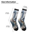 thumbnail image 2 of Fuzoiu Mountain White Dragon Print Kids Socks For Boys Girls,Grip Crew Socks with Non Slip,Lightweight Stretch Crew Socks,Toddlers Crew Boot Socks, 2 of 5